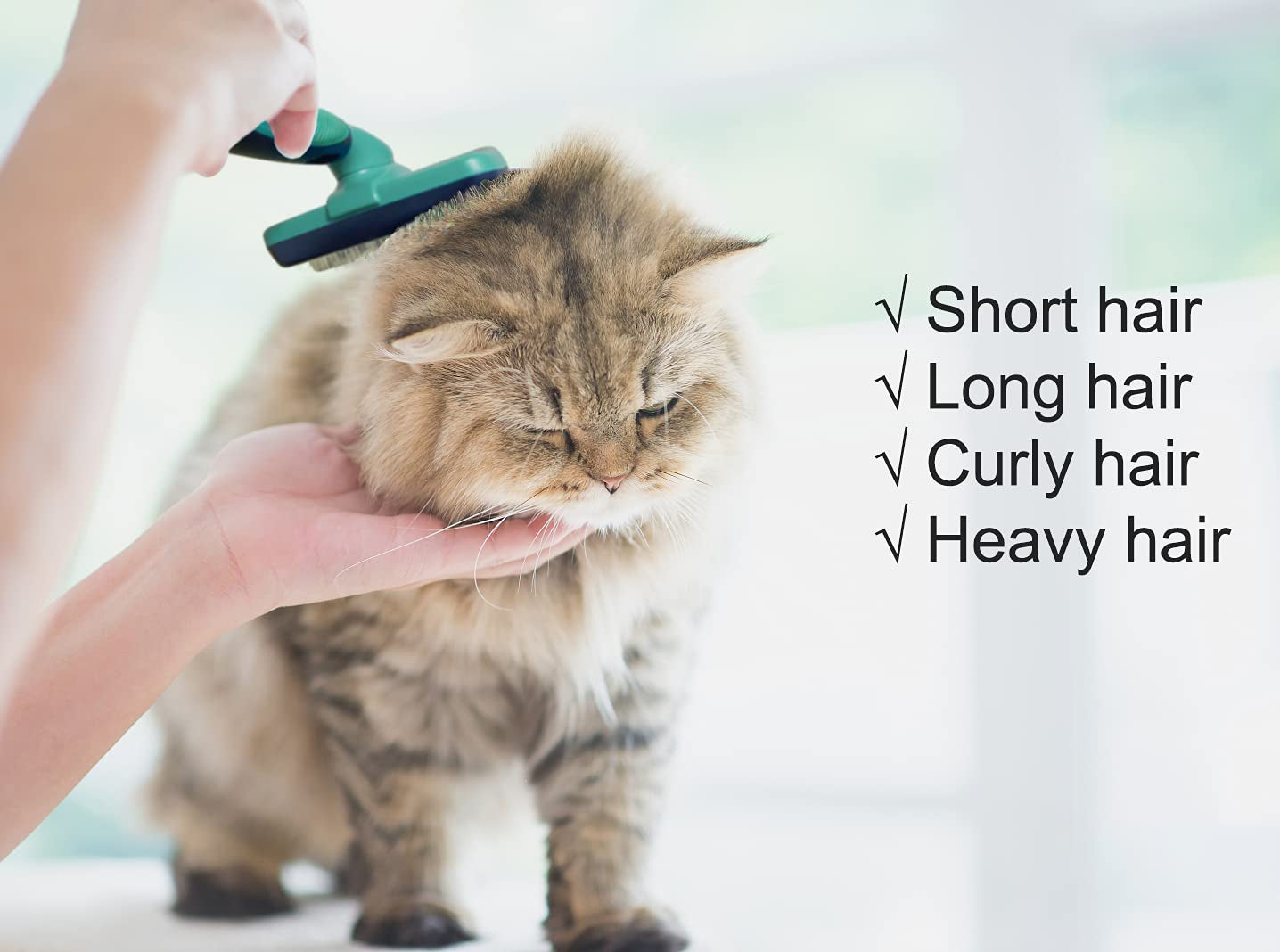 Pets Self Cleaning Slicker Brush Grooming Comb Deshedding Tools for Dogs and Cats