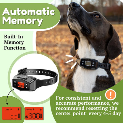 GPS Dog Fence - Wireless Fence for Dogs, from 33 up to 1000 Yards Coverage Area
