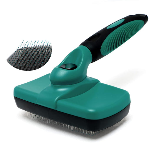Pets Self Cleaning Slicker Brush Grooming Comb Deshedding Tools for Dogs and Cats
