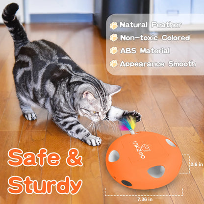 Interactive Cat Toys with USB Rechargeable, Automatic Cat Wand Toys for Indoor Cats