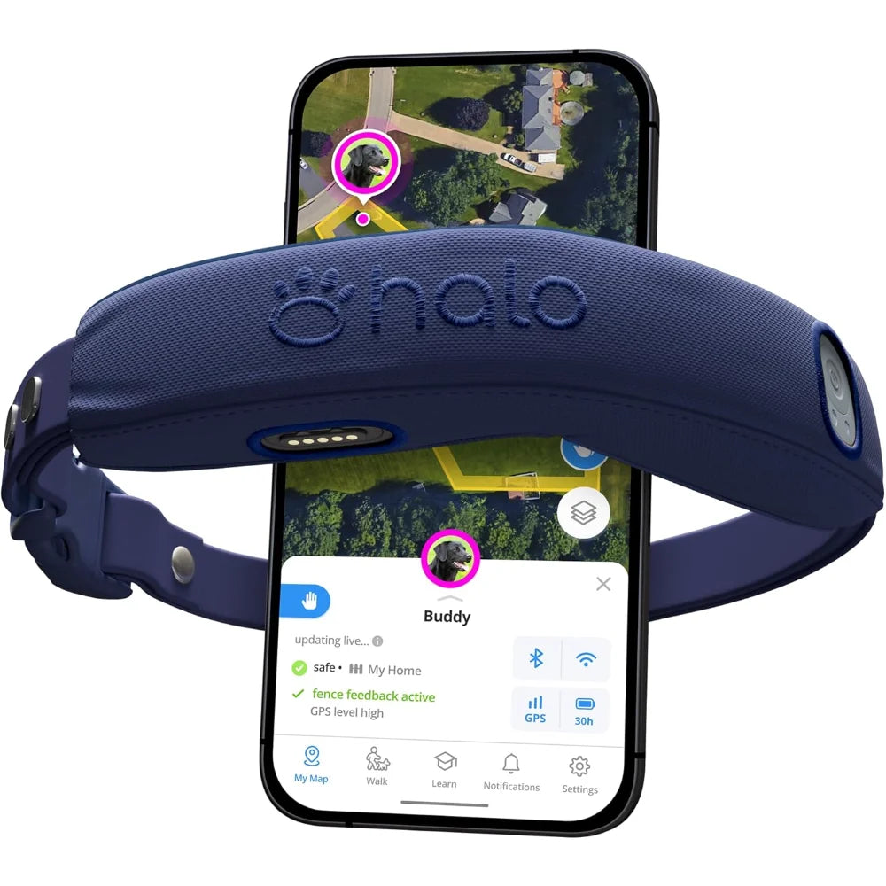 Collar 4, All New GPS Wireless Dog Fence & Training Collar with Real-Time Tracking, Waterproof, One Size (4 Colors)