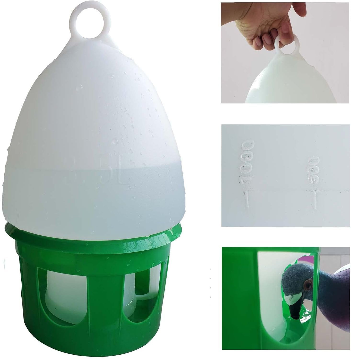Pigeon Water Dispenser Drinker Bird Water Drinker Automatic Feeders Water Dispenser Dove Drinker Chicken Duck Quail (1.5L)